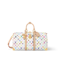 Louis Vuitton x Takashi Murakami Keepall Bandouliere 45 White Multicolored