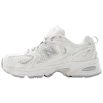 White sneaker with New Balance logo on a white background - Image 4