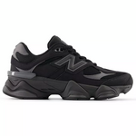 Black athletic shoe with red accents on a white background - Image 1