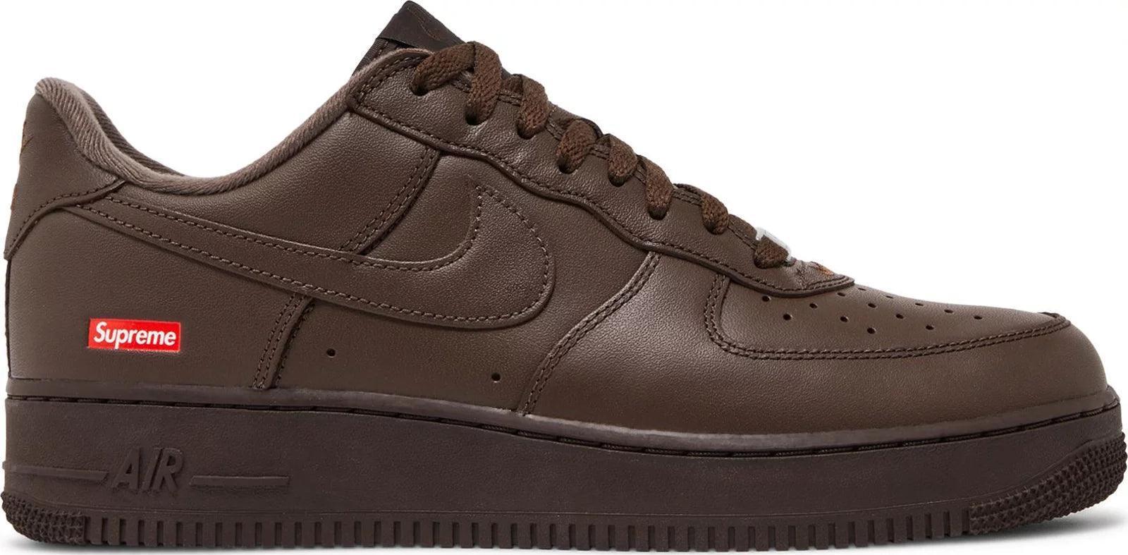 Brown leather air force ones hotsell