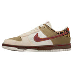 Nike Dunk Low Retro Khaki Team Red Pearl White Leopard (Women's) - Image 3