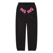 Sp5der Angel Number Sweatpant Black & Pink