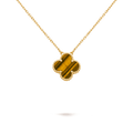 Van Cleef & Arpels Vintage Alhambra pendant 18K yellow gold, Tiger Eye