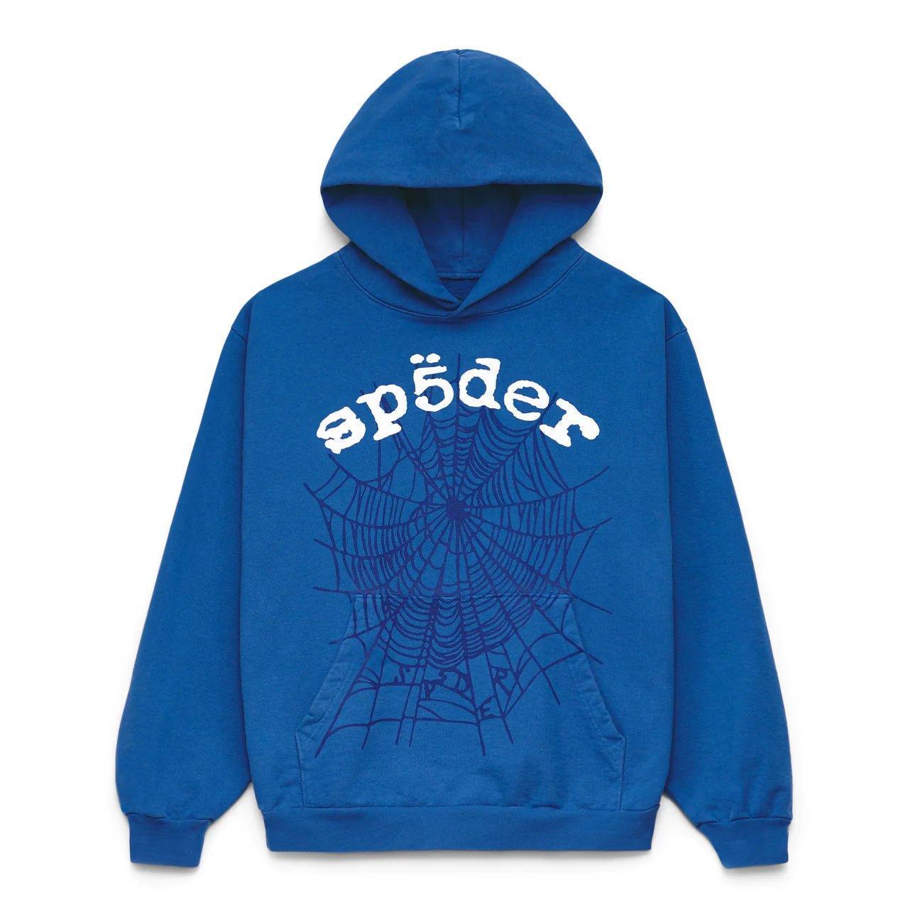 Sp5der Legacy Web Hoodie Blue - Sneakersbe Sneakers Sale Online