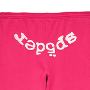 Sp5der Legacy Web Sweatpants Pink & White - Supra Sneakers