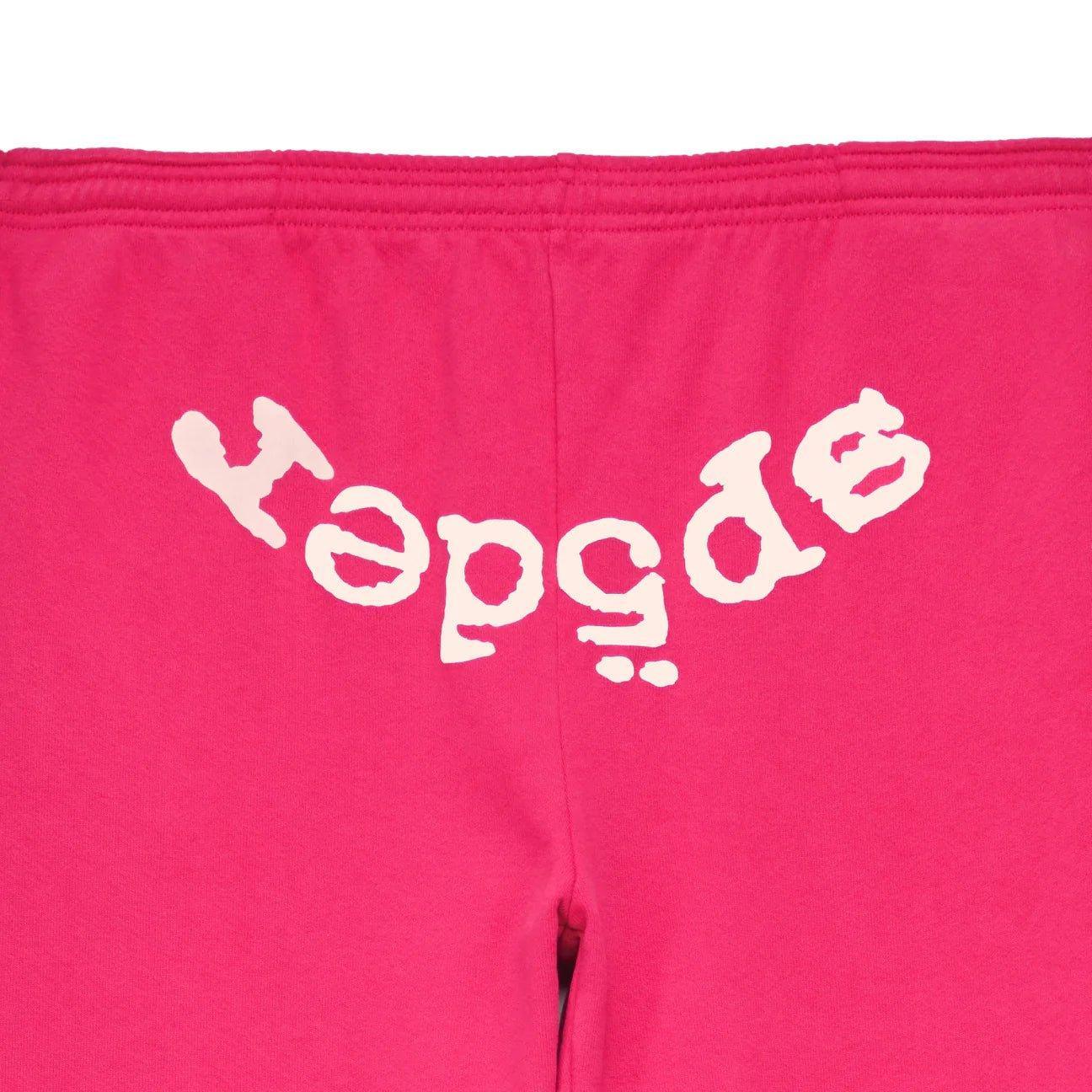 Sp5der Legacy Web Sweatpants Pink & White - Sneakersbe Sneakers Sale Online