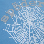 Sp5der OG Web V2 Hoodie Dusty Blue - Image 3