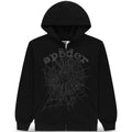 Sp5der OG Web V2 Phantom Felpa con cerniera e cappuccio nera