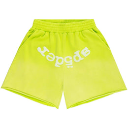 Sp5der OG Web V2 Pantaloncini della felpa Verde Acido