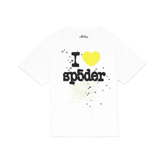 Sp5der Souvenir "I Heart Sp5der" Tee White / Yellow - Sneakersbe Sneakers Sale Online