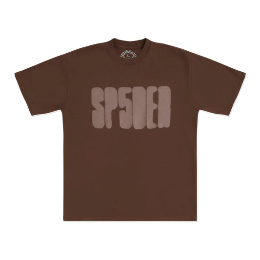 Sp5der Focused Logo Tee Brown