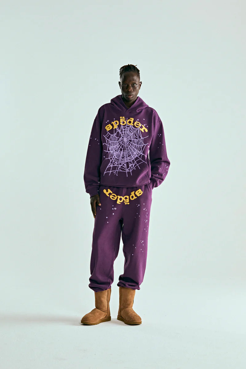 Sp5der Purple Star OG Web V2 Sweatpant "Lakers"