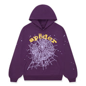 Sp5der Purple Star OG Web V2 Hoodie Purple "Lakers"