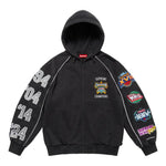 Supreme Playoffs Zip Up Hooded Sweatshirt Black - Image 1