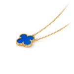 Van Cleef & Arpels Vintage Alhambra pendant 18K yellow gold, Agate - Image 3