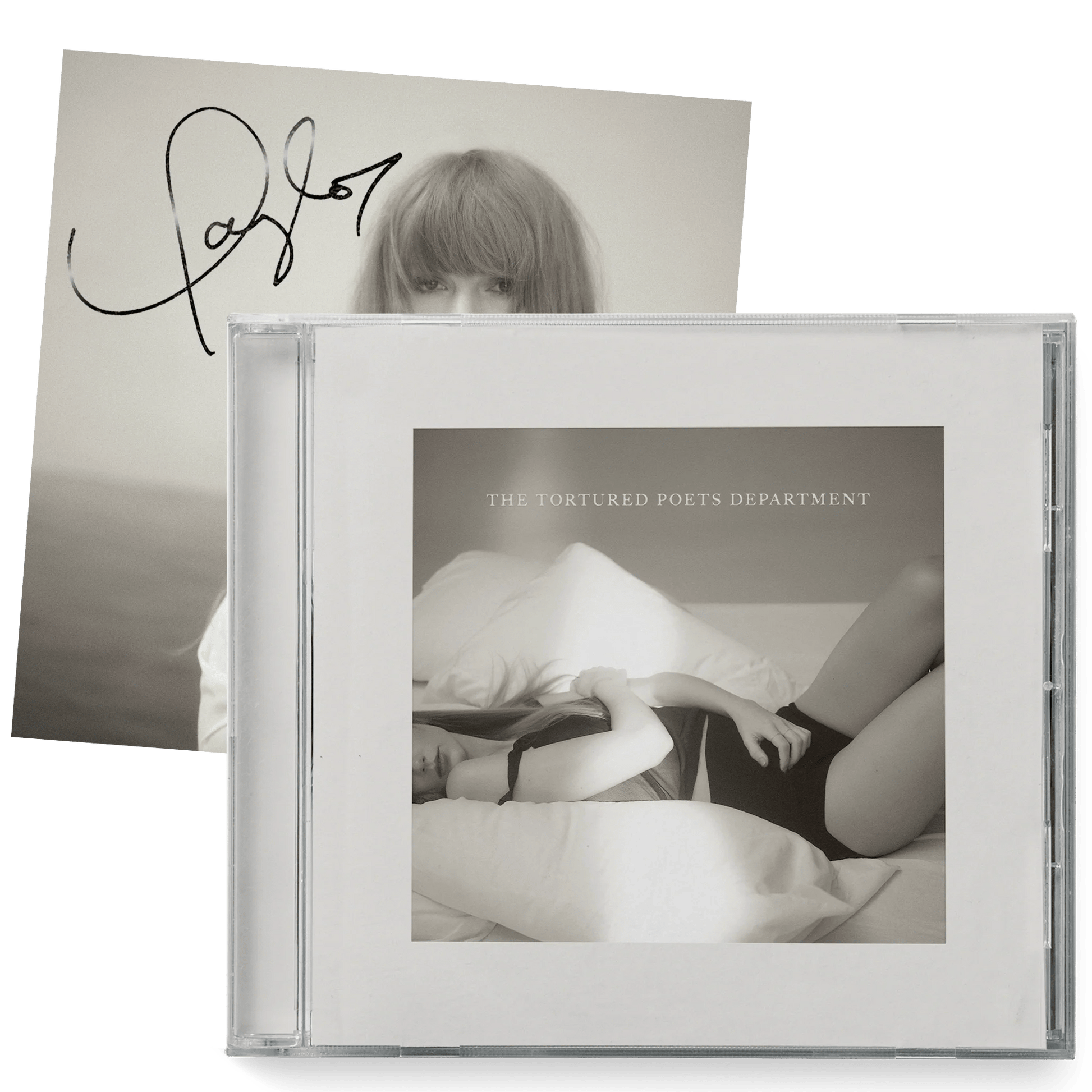 Taylor Swift The Tortured Poets Department CD + Bonus Track "The Manuscript" with Hand Signed Photo - Paroissesaintefoy Sneakers Sale Online