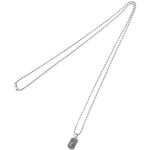 Chrome Hearts Tiny Star Dog Tag necklace in sterling silver on a 75 cm chain - Image 1