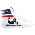 Trump Sneakers FIGHT FIGHT FIGHT High-Tops White