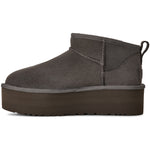 UGG Classic Ultra Mini Platform Boot Charcoal (Women's) — inner side profile - Image 3