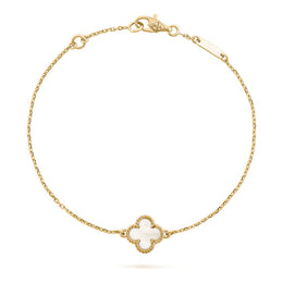 Bracciale Van Cleef & Arpels Sweet Alhambra in oro giallo 18K, madreperla