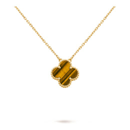 Van Cleef & Arpels Ciondolo Vintage Alhambra in oro giallo 18K, Occhio di Tigre
