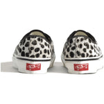 Vans Premium Authentic Dalmatian White Black — pair from behind - Image 4
