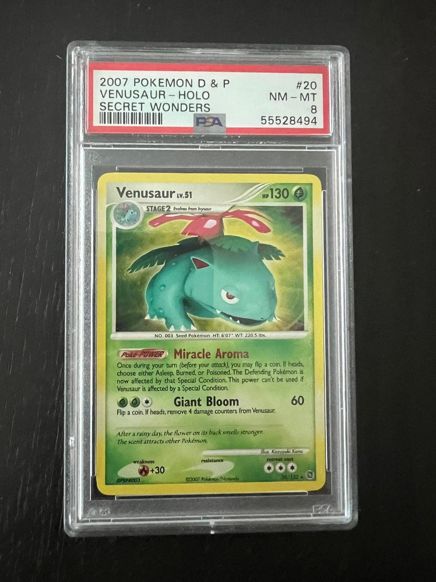 2007 Pokemon Diamond & Pearl Venusaur Holo | Secret Wonders #20 - PSA 8 Near Mint - Mint - Sneakersbe Sneakers Sale Online