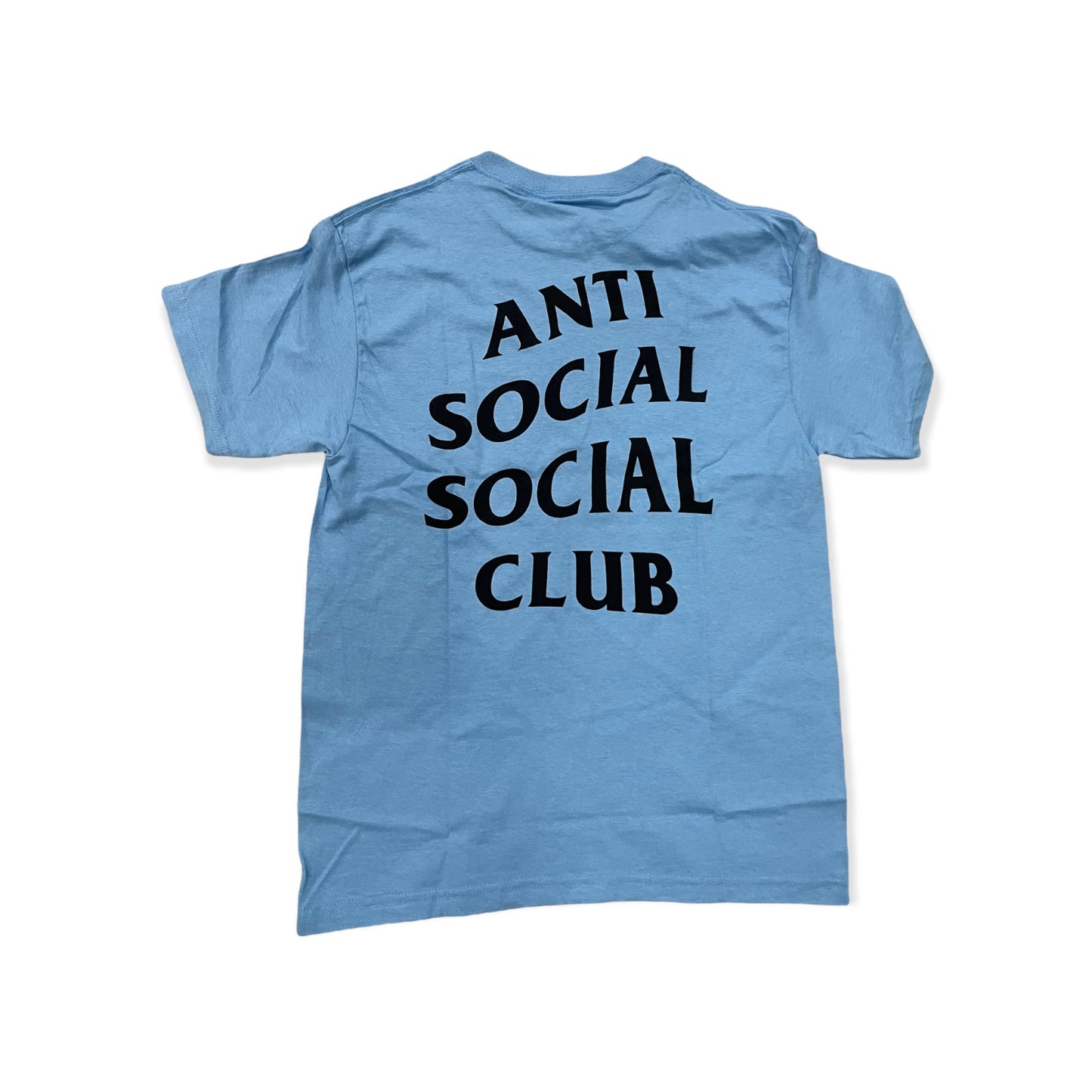 Anti Social Social Club Logo Tee Baby Blue / Black - Supra Sneakers