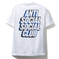 Anti Social Social Club Plaid Blue Tee White - Sneakersbe Sneakers Sale Online