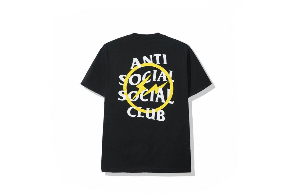 Anti Social Social Club x Fragment Yellow Bolt Tee - Supra York Sneakers