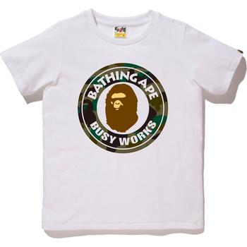 Bape 1st Camo Busy Works Tee Ladies White / Green - Supra Sneakers