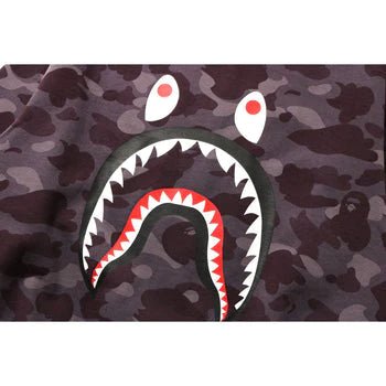 Bape Color Camo Shark Relaxed Crewneck Burgundy - Supra Sneakers