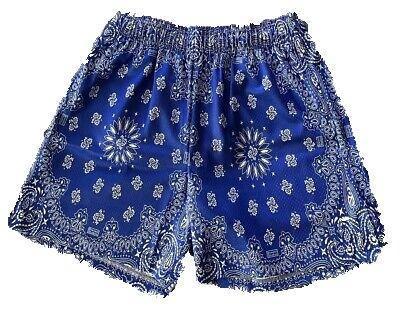 Bravest Studios Blue Paisley Shorts - Supra Sneakers