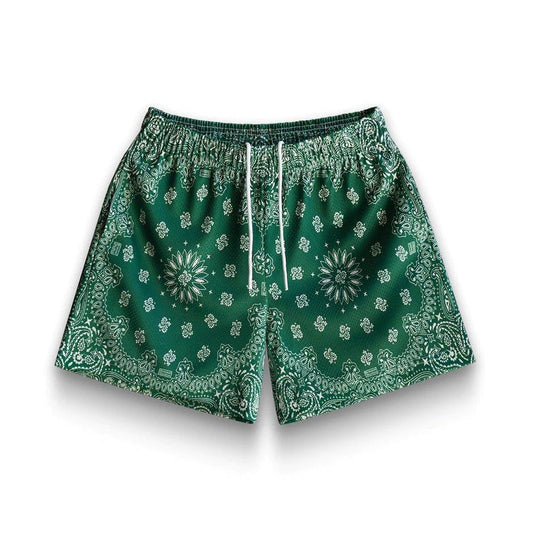 Bravest Studios Green Paisley Shorts - Supra Sneakers