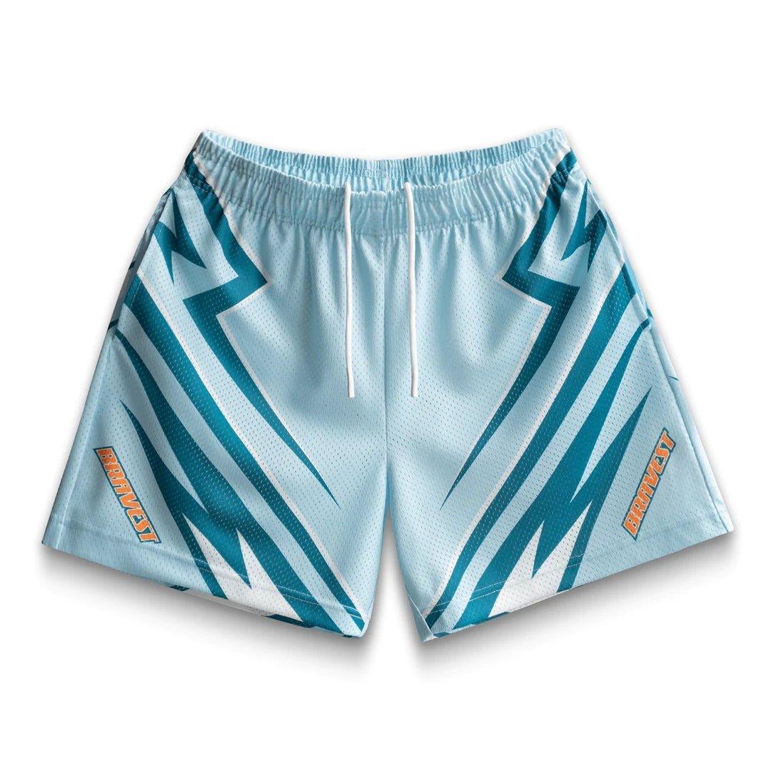 Bravest Studios Moto Shorts Blue - Supra Sneakers