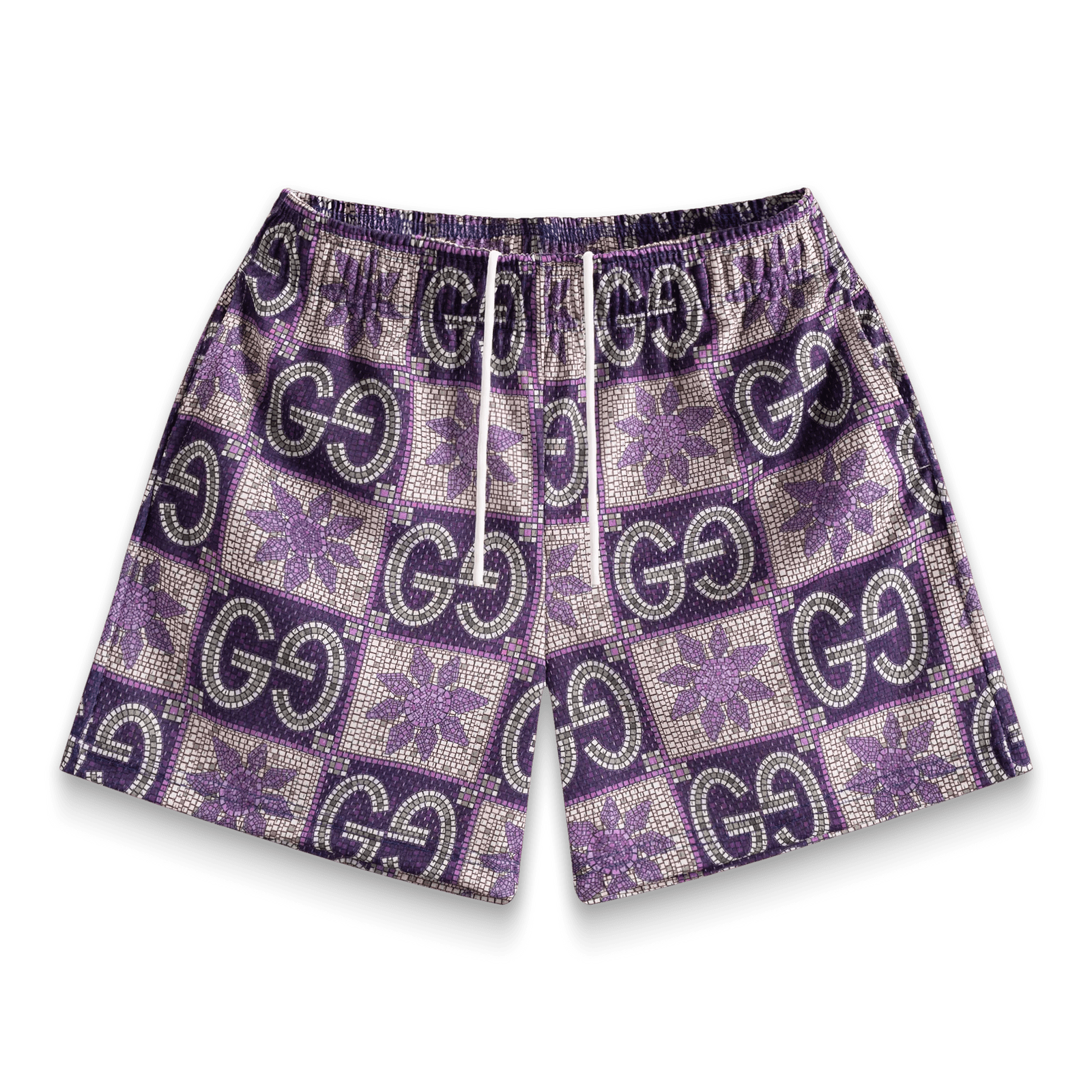 Bravest Studios Purple Tile GG Shorts - Supra Sneakers