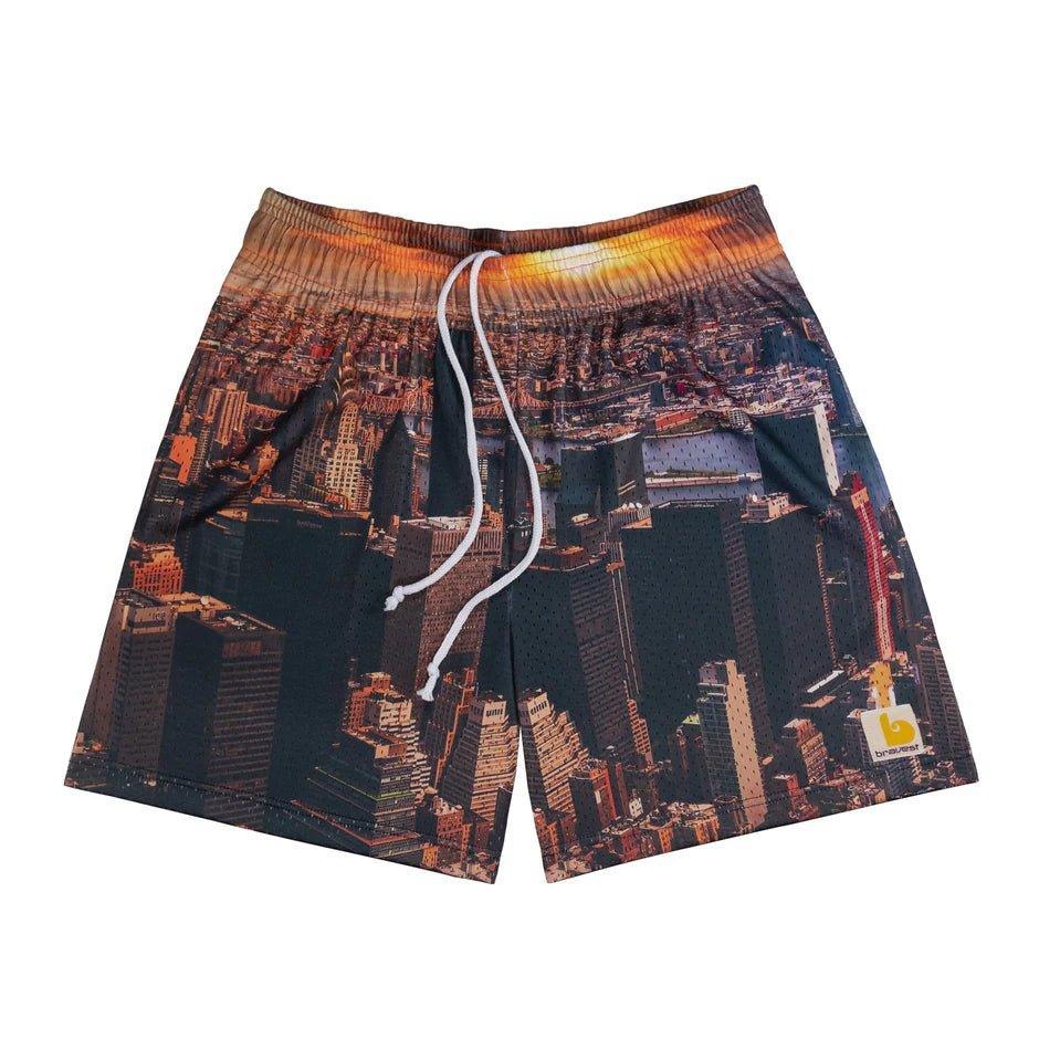 Bravest Studios Skyline Shorts Orange - Supra Sneakers