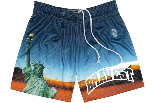 Bravest Studios Statue of Liberty Shorts - Supra Sneakers