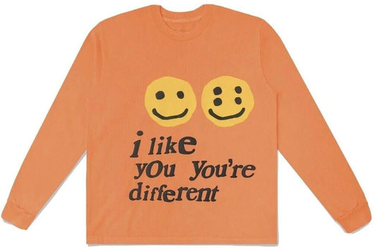 Cactus Plant Flea Market I Like You You're Different L/S Tee Orange - Supra Sneakers