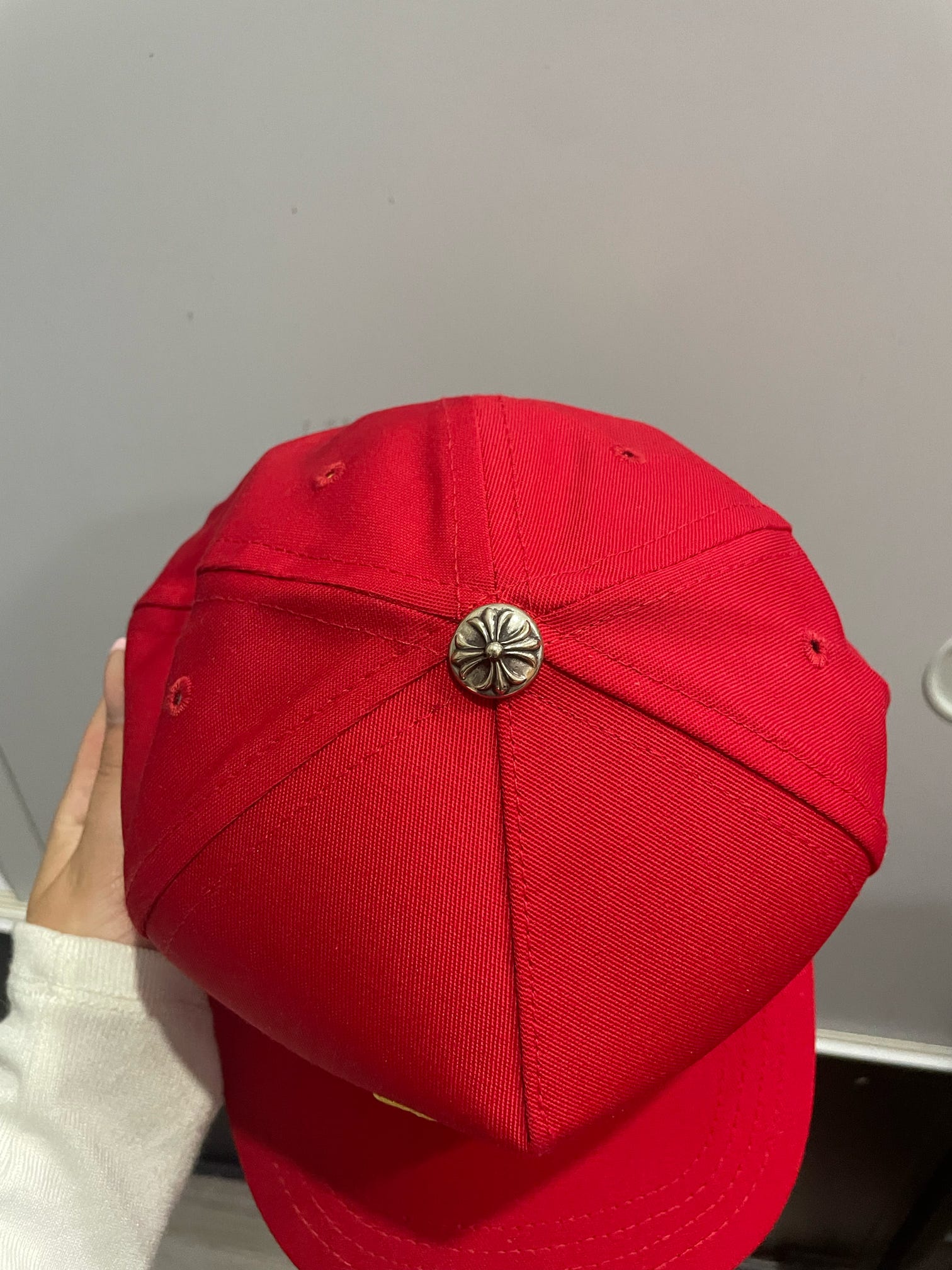 Chrome Hearts CH Silver Button Hat Red / Yellow - Sneakersbe Sneakers Sale Online
