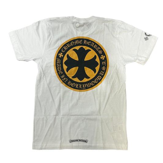 Chrome Hearts Emblem S/S Tee White / Gold - Sneakersbe Sneakers Sale Online