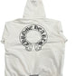 Chrome Hearts Horseshoe Floral Zip-Up Hoodie White - Paroissesaintefoy Sneakers Sale Online