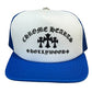 Chrome Hearts King Taco Cross Trucker Hat Blue - Supra Sneakers
