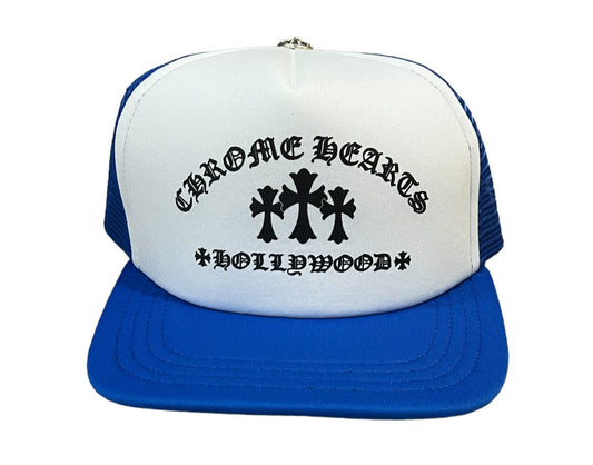 Chrome Hearts King Taco Cross Trucker Hat Blue - Sneakersbe Sneakers Sale Online