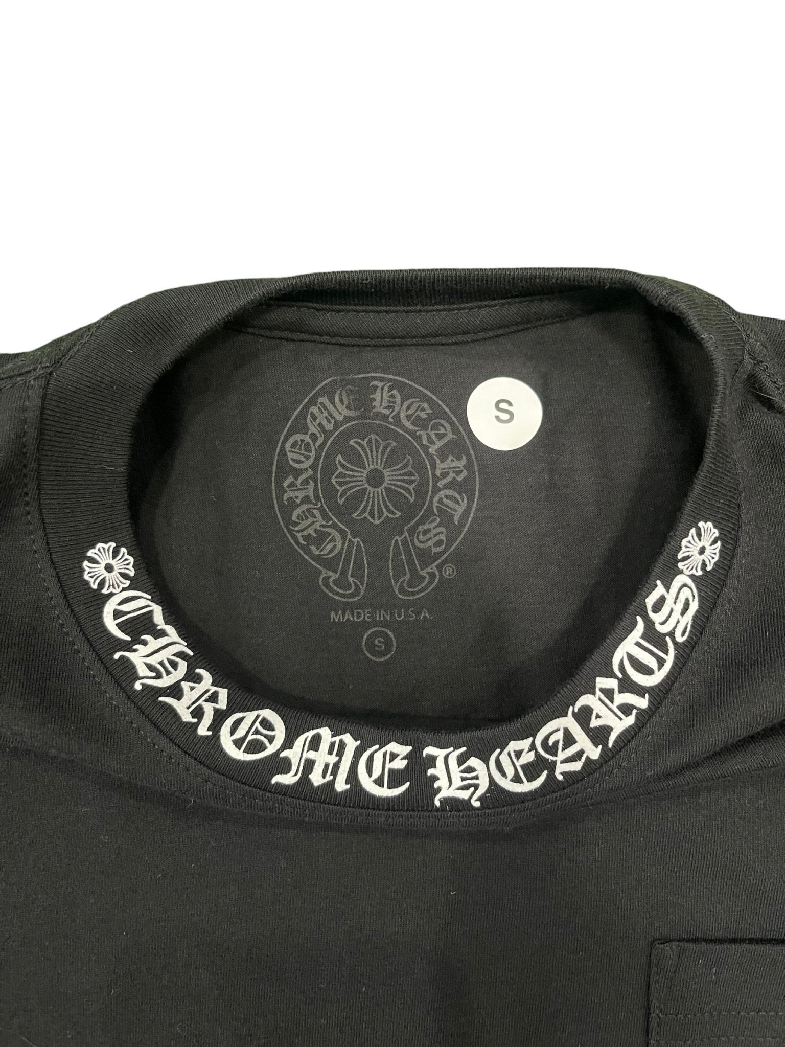 Chrome Hearts Neck Logo S/S T-shirt Black - Paroissesaintefoy Sneakers Sale Online