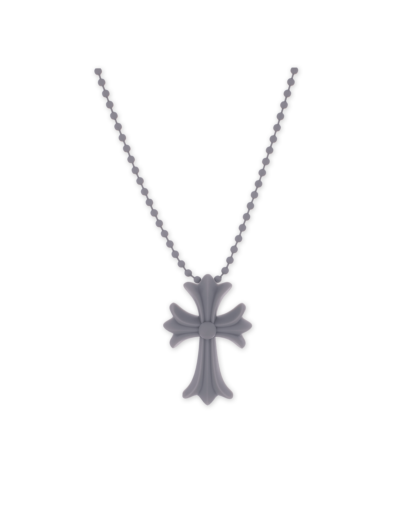 Chrome Hearts Silichrome Cross Necklace Grey - Sneakersbe Sneakers Sale Online