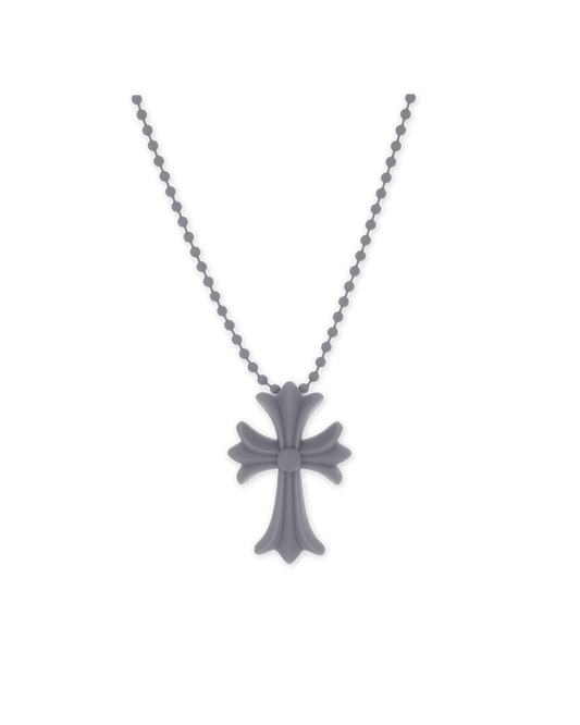 Chrome Hearts Silichrome Cross Necklace Grey - Supra girls Sneakers