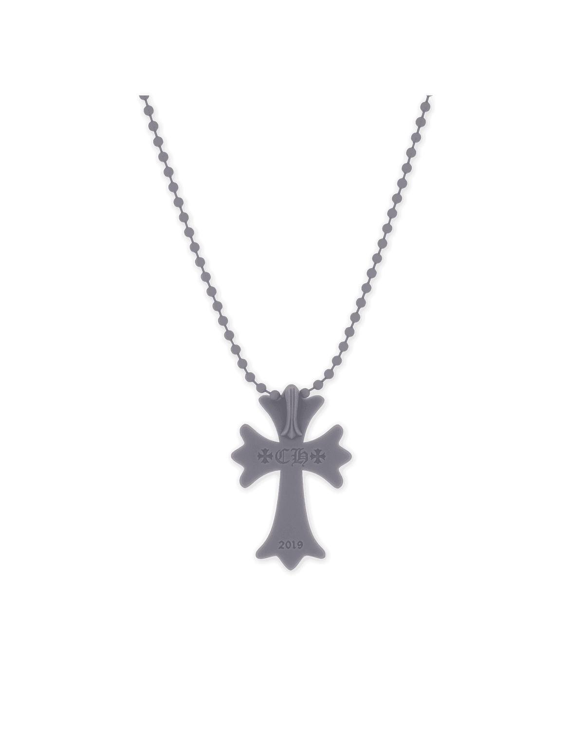CHROME HEARTS グレー クロスネックレス 2019 chrome-hearts-silichrome-cross