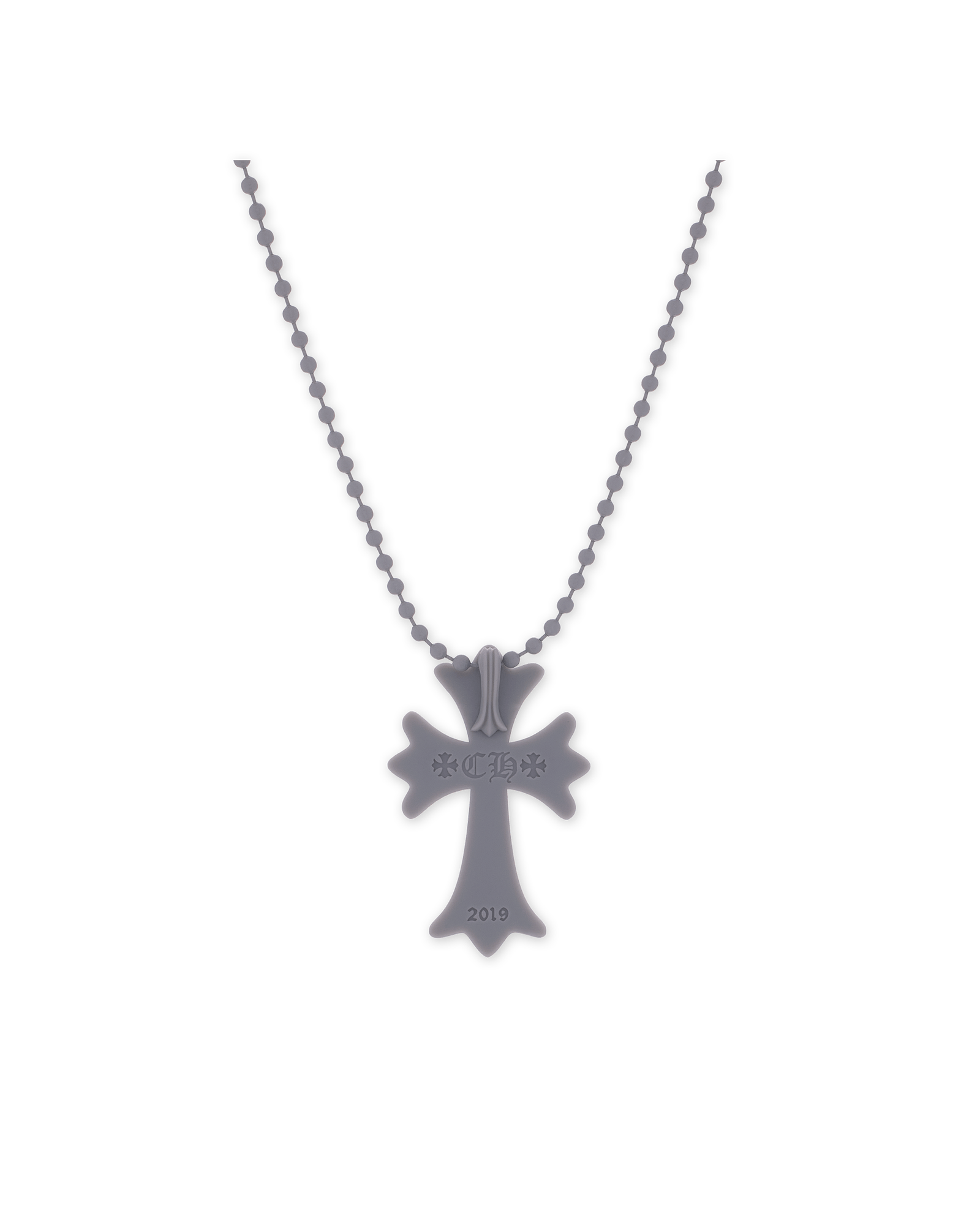 Chrome Hearts Silichrome Cross Necklace Grey - Sneakersbe Sneakers Sale Online