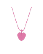 Chrome Hearts Silichrome Heart Necklace Pink - Supra Sneakers - Image 2